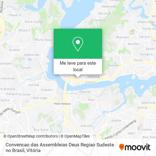 Convencao das Assembleias Deus Regiao Sudeste no Brasil mapa