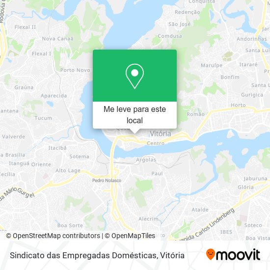 Sindicato das Empregadas Domésticas mapa