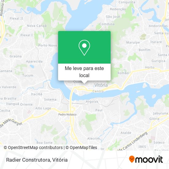 Radier Construtora mapa