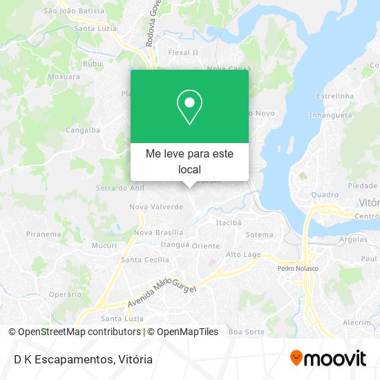 D K Escapamentos mapa