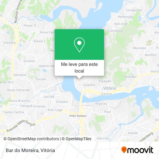 Bar do Moreira mapa