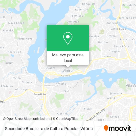 Sociedade Brasileira de Cultura Popular mapa