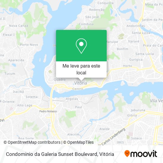 Condominio da Galeria Sunset Boulevard mapa