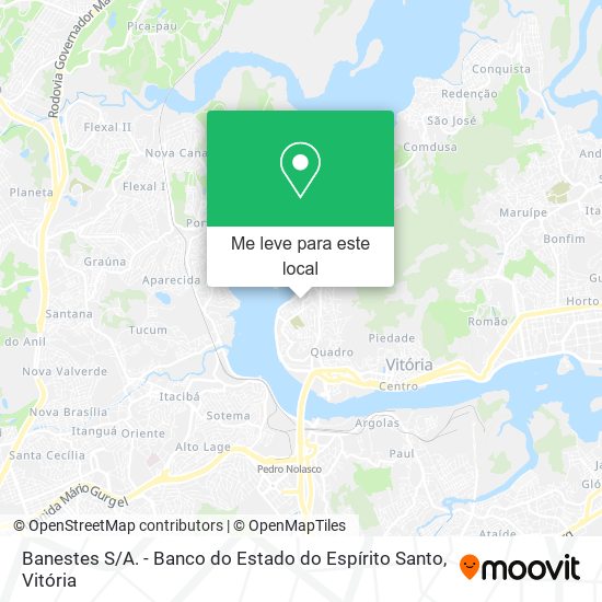 Banestes S / A. - Banco do Estado do Espírito Santo mapa