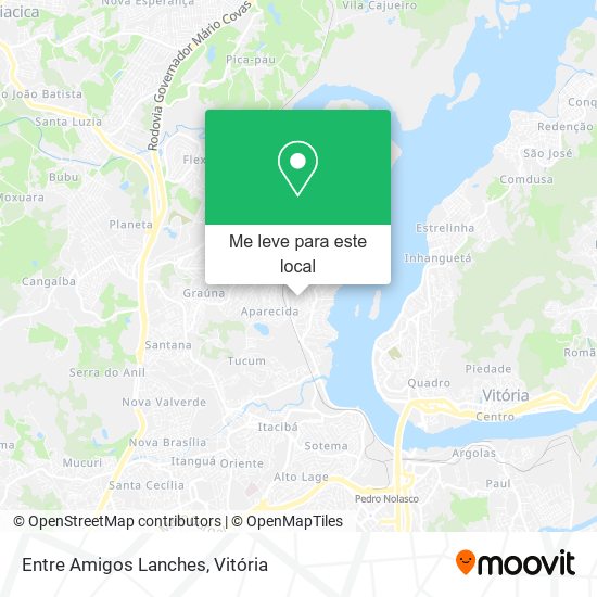 Entre Amigos Lanches mapa