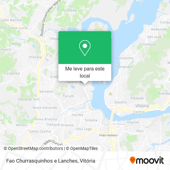 Fao Churrasquinhos e Lanches mapa