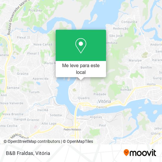 B&B Fraldas mapa