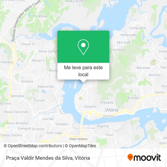 Praça Valdir Mendes da Silva mapa