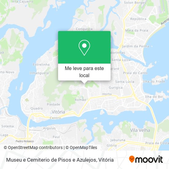 Museu e Cemiterio de Pisos e Azulejos mapa