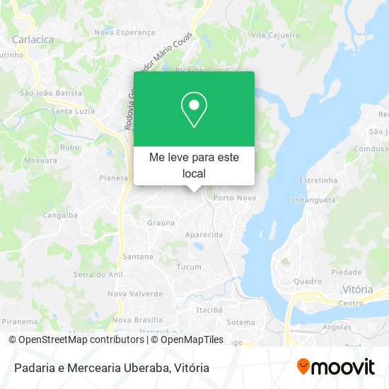 Padaria e Mercearia Uberaba mapa