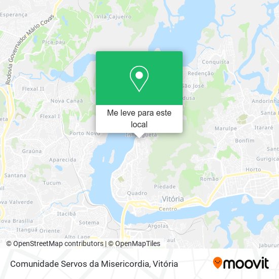 Comunidade Servos da Misericordia mapa
