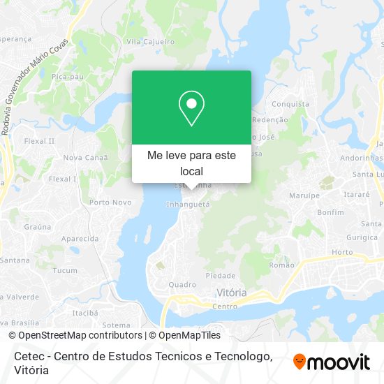 Cetec - Centro de Estudos Tecnicos e Tecnologo mapa