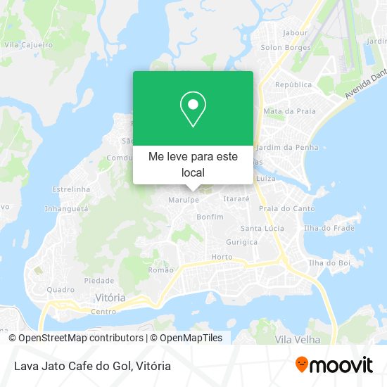 Lava Jato Cafe do Gol mapa