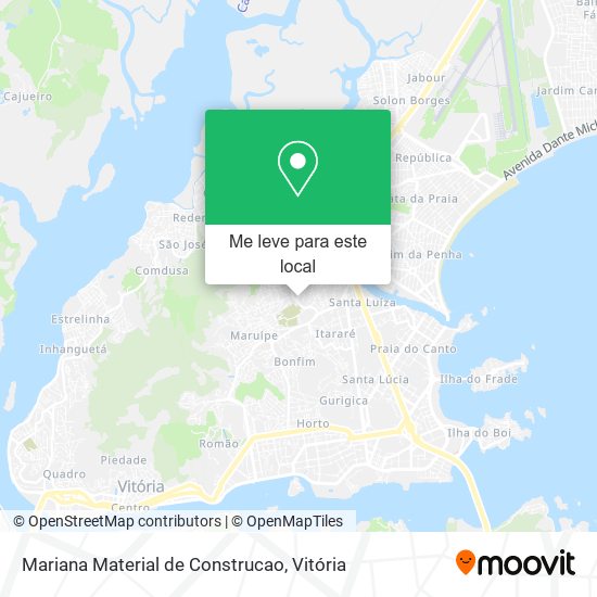 Mariana Material de Construcao mapa