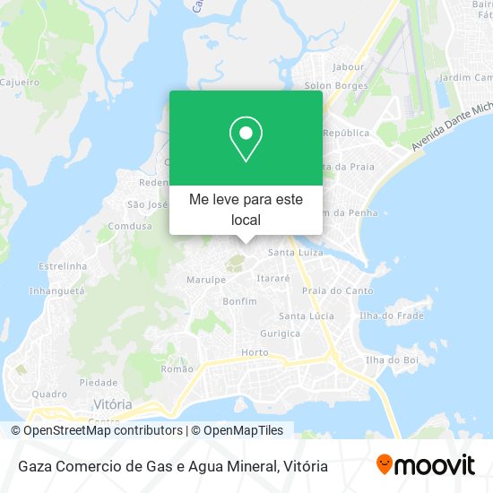 Gaza Comercio de Gas e Agua Mineral mapa