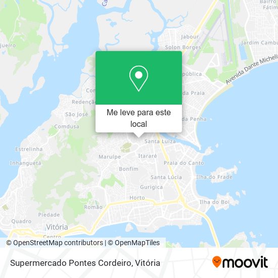 Supermercado Pontes Cordeiro mapa