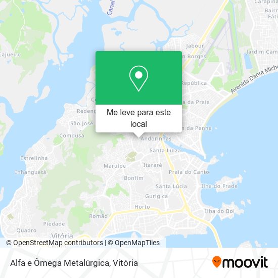 Alfa e Ômega Metalúrgica mapa
