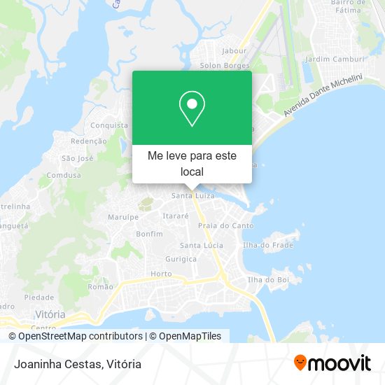 Joaninha Cestas mapa
