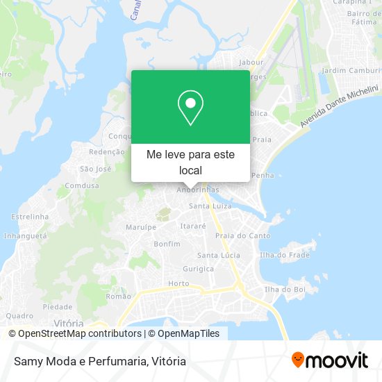 Samy Moda e Perfumaria mapa
