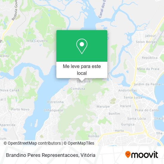 Brandino Peres Representacoes mapa
