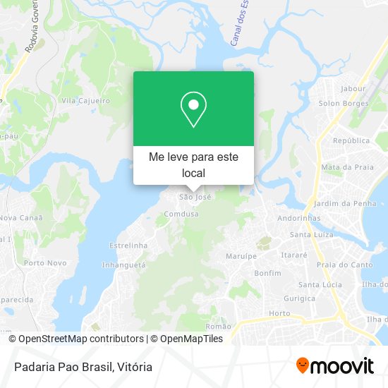 Padaria Pao Brasil mapa