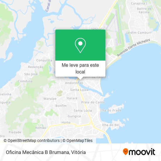 Oficina Mecânica B Brumana mapa