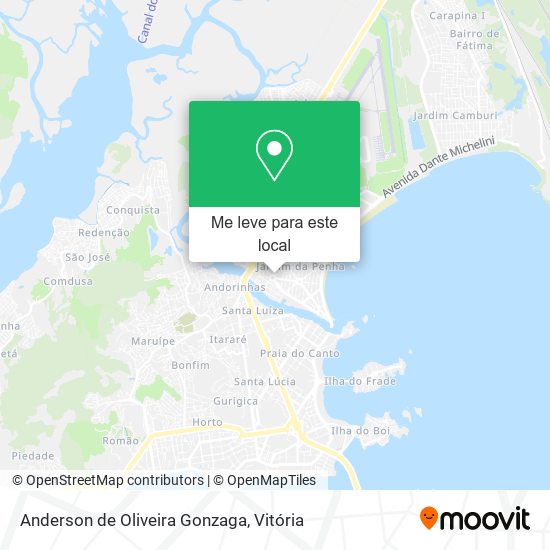 Anderson de Oliveira Gonzaga mapa