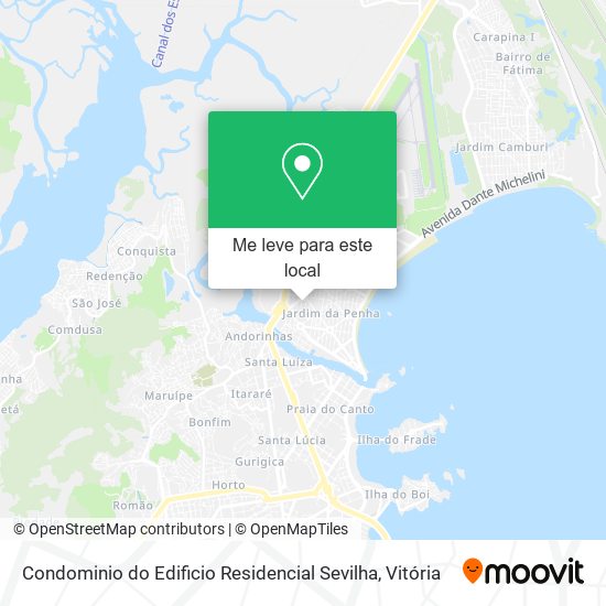 Condominio do Edificio Residencial Sevilha mapa