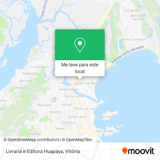 Livraria e Editora Huapaya mapa