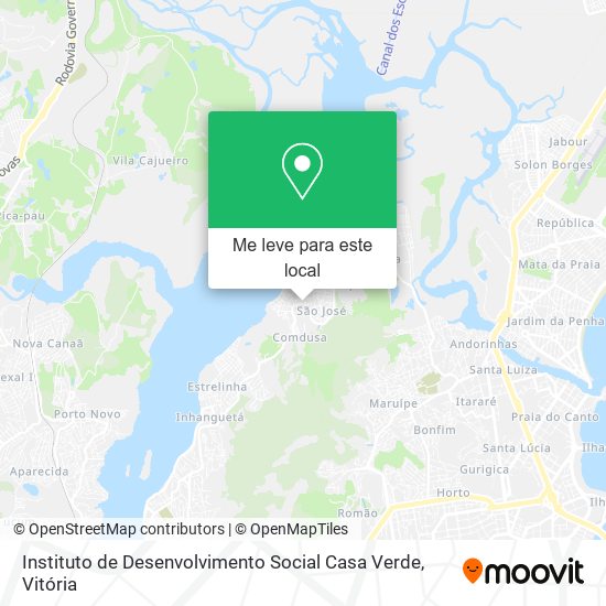 Instituto de Desenvolvimento Social Casa Verde mapa