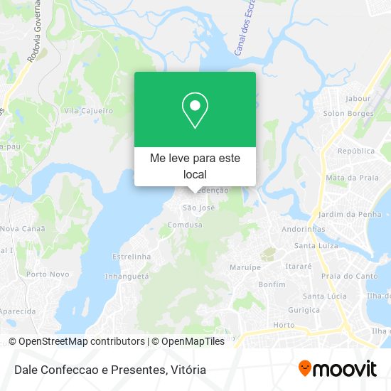 Dale Confeccao e Presentes mapa