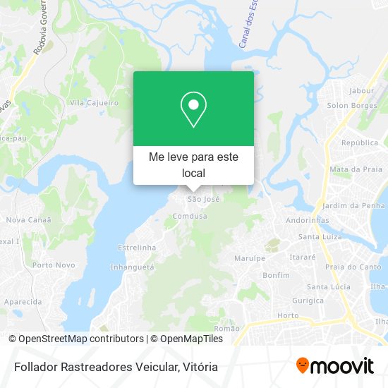Follador Rastreadores Veicular mapa