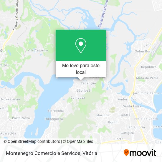 Montenegro Comercio e Servicos mapa