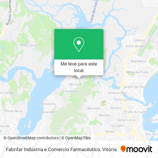 Fabrifar Indústria e Comércio Farmacêutico mapa