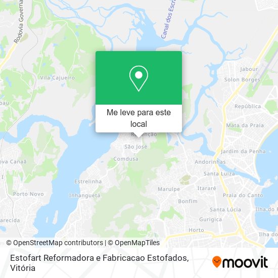 Estofart Reformadora e Fabricacao Estofados mapa