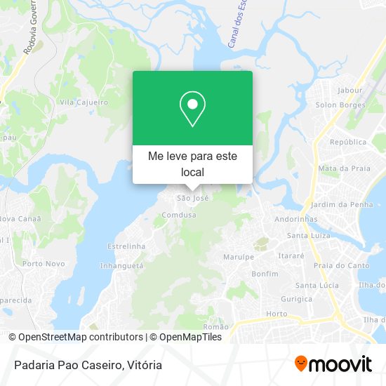 Padaria Pao Caseiro mapa