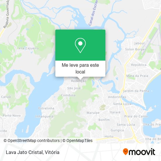 Lava Jato Cristal mapa