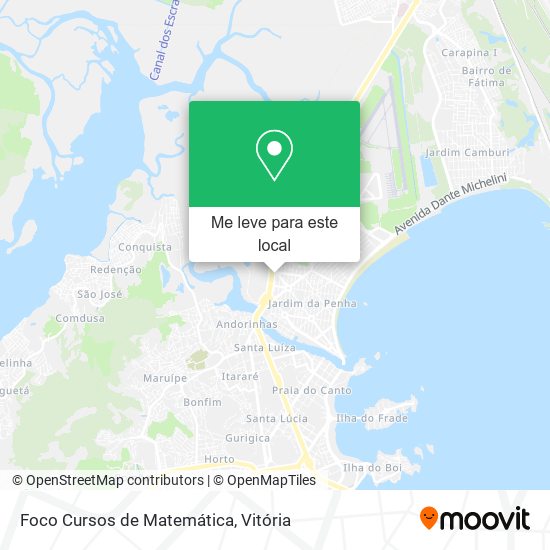 Foco Cursos de Matemática mapa