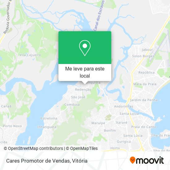 Cares Promotor de Vendas mapa