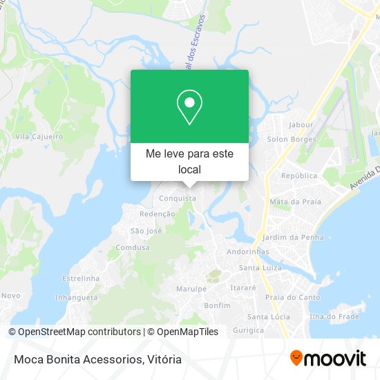 Moca Bonita Acessorios mapa