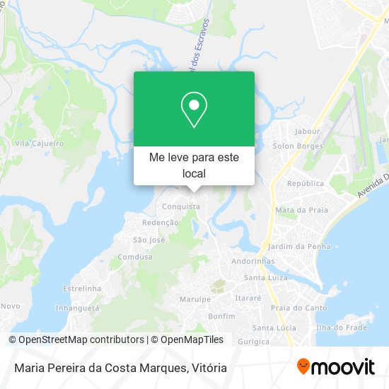 Maria Pereira da Costa Marques mapa