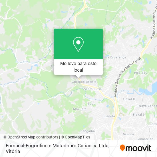 Frimacal-Frigorífico e Matadouro Cariacica Ltda mapa