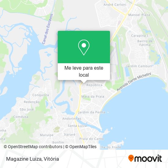 Magazine Luiza mapa