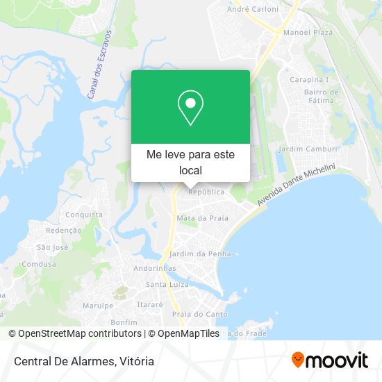 Central De Alarmes mapa