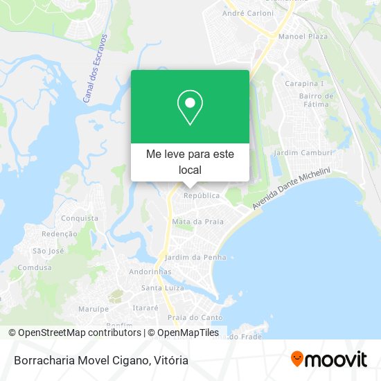 Borracharia Movel Cigano mapa