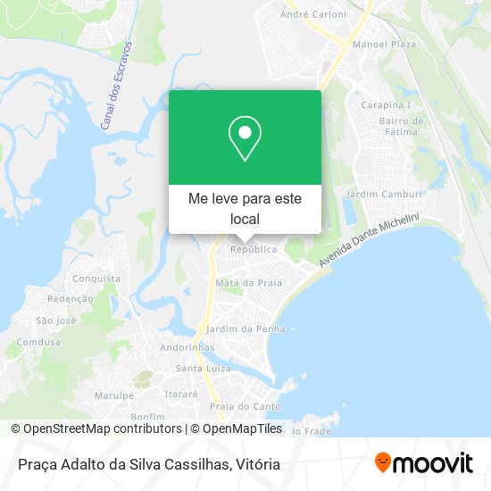 Praça Adalto da Silva Cassilhas mapa