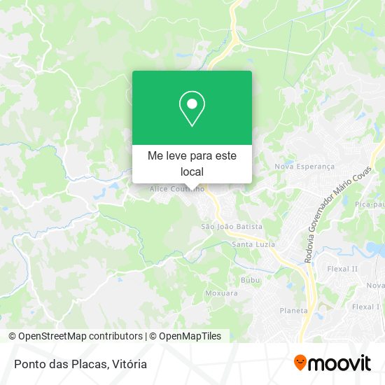 Ponto das Placas mapa