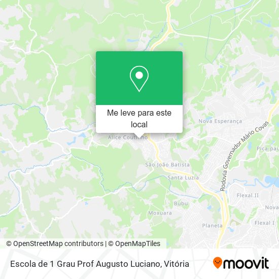 Escola de 1 Grau Prof Augusto Luciano mapa
