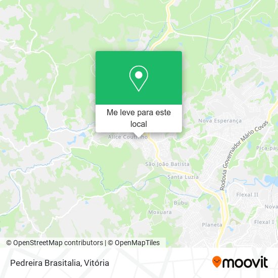 Pedreira Brasitalia mapa