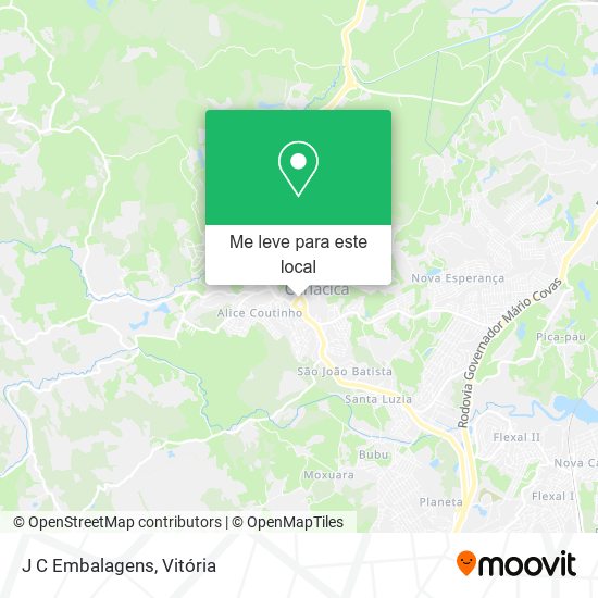 J C Embalagens mapa